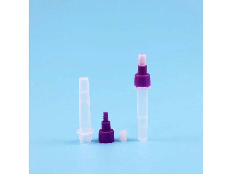 Transparent extraktionsrör för snabb antigentestning